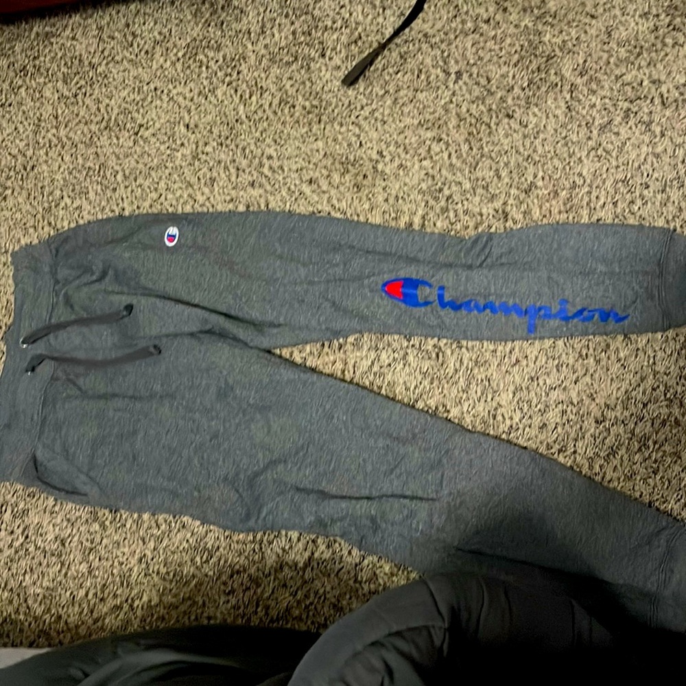 Champion Men's Powerblend Fleece Joggers- adult small - color grey